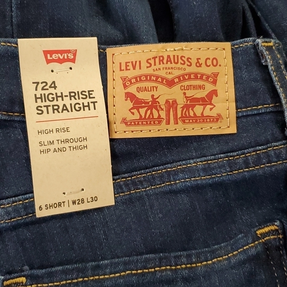š NWT 724 HIGH RISE JEANS - Picture 5 of 10